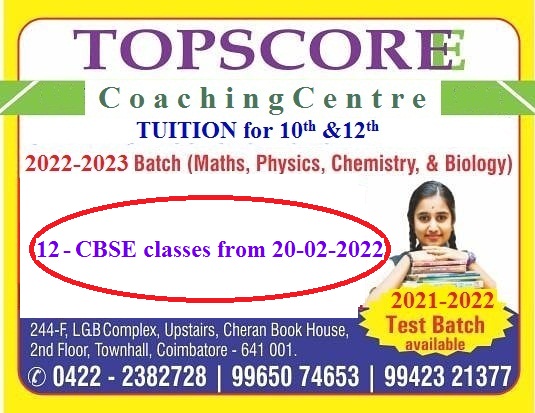 Tution for 10th,12th - Topscore coaching center